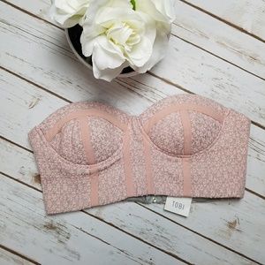 Tobi bustier corset crop top Bralet Size Medium